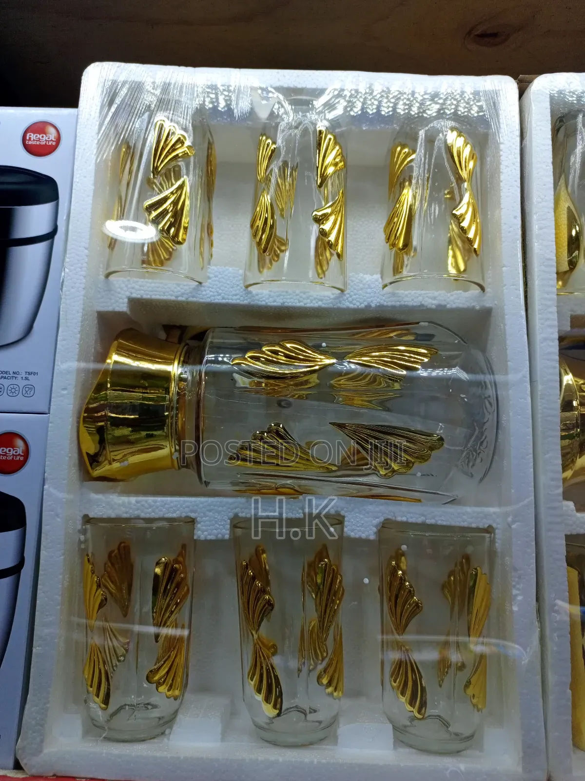 160rb Ready Teko Set Sultan Fineccg 7 PCS Drinkware Set