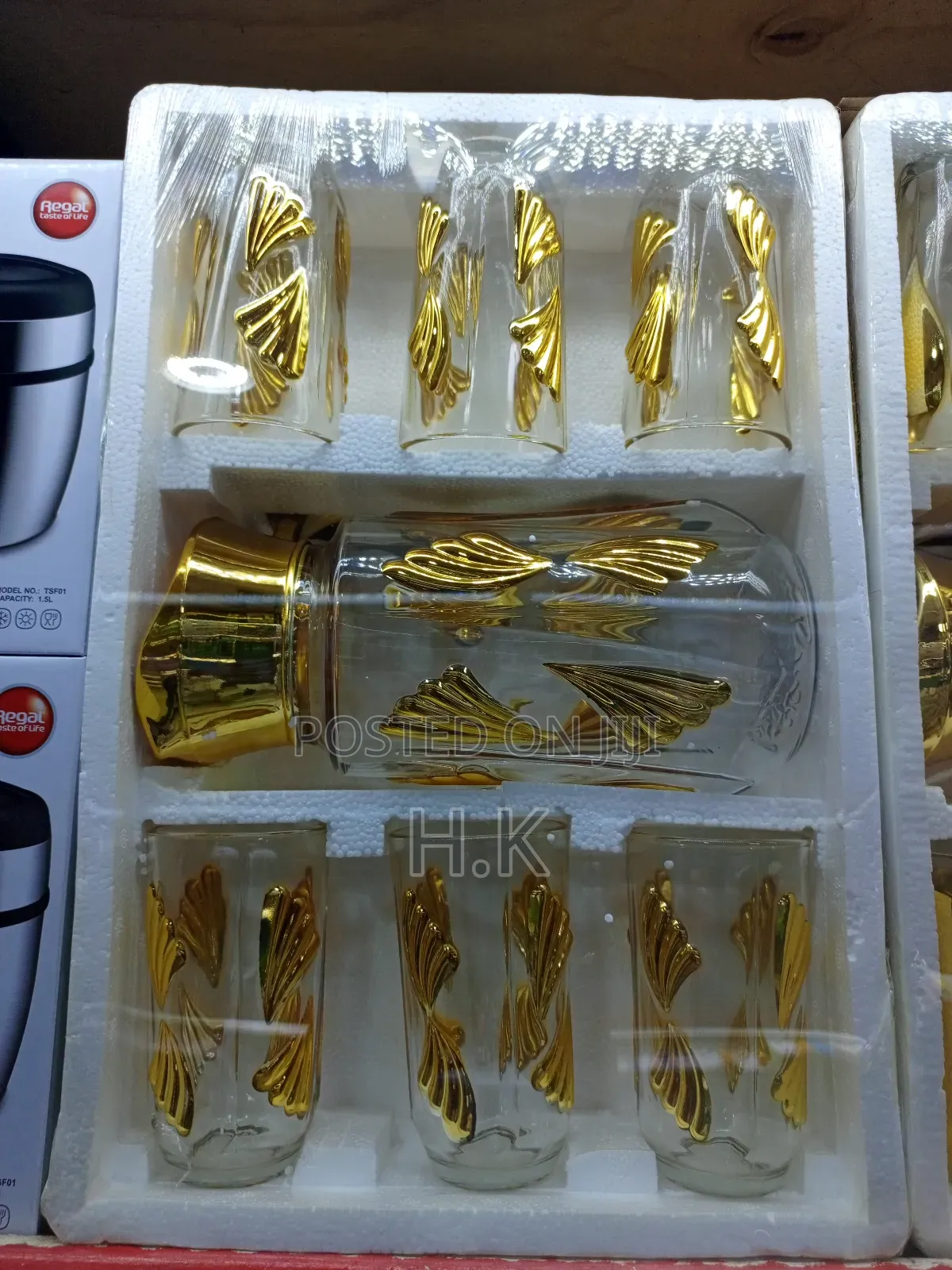 160rb Ready Teko Set Sultan Fineccg 7 PCS Drinkware Set