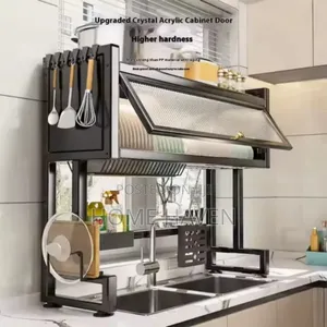 Over the Sink Dish Rack With Cover
