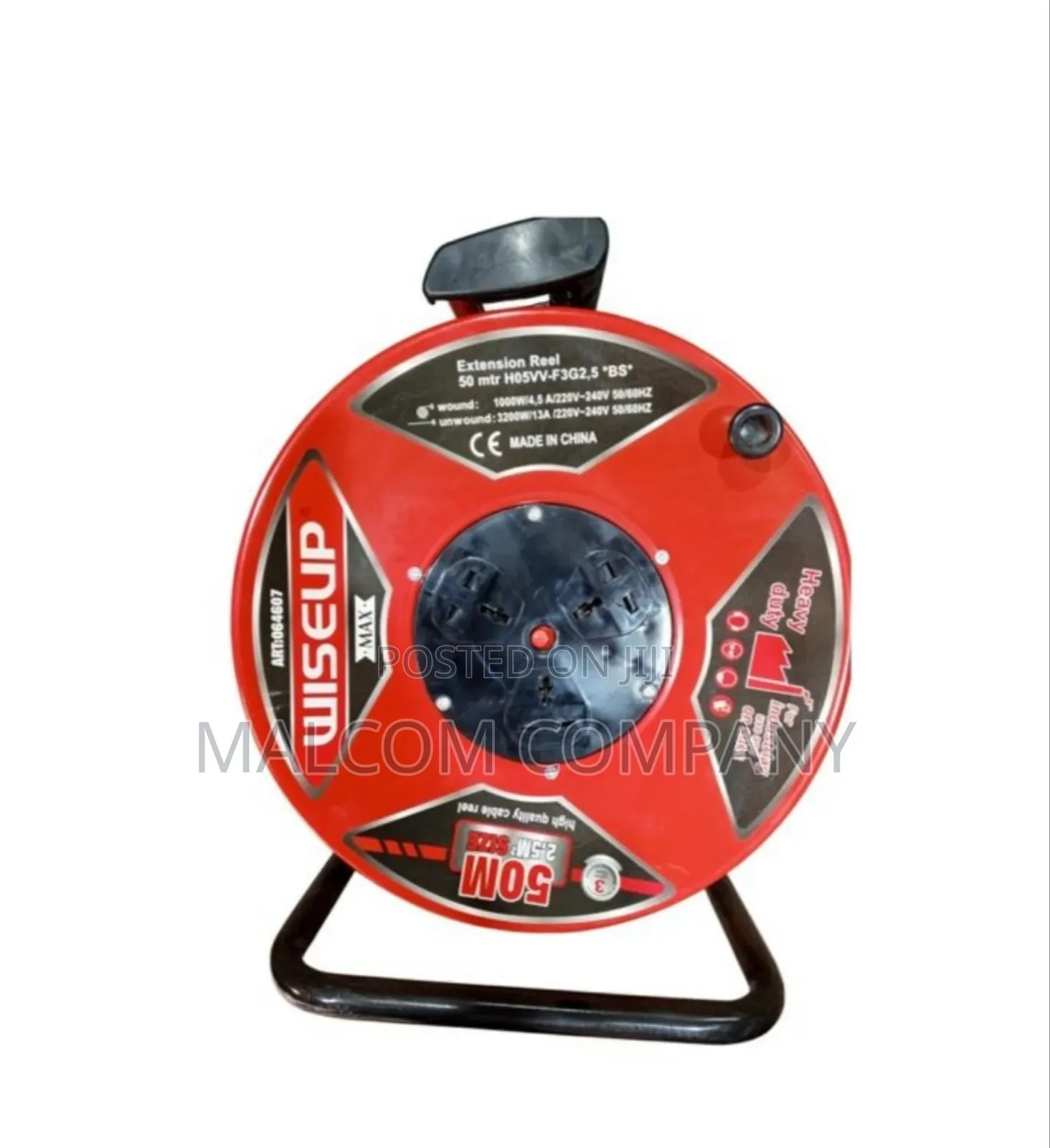 Heavy Duty Extention Reel Cable 2.4mm 50 Metres