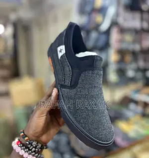 Grey/Black Leopard Easy Casual Slip on Shoes