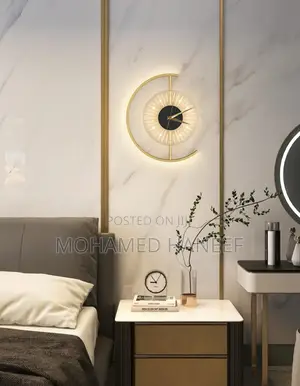 Decorative Wall Clock With Led Lights