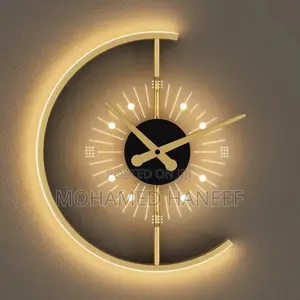 Decorative Wall Clock With Led Lights