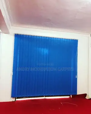 Deep Blue Vertical Blind Curtains