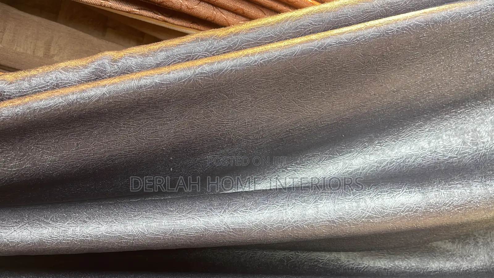 Curtain Fabric Gray and Desighned Net