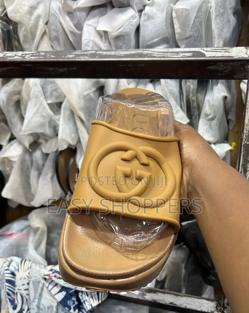 Gucci Slide Sandal Light Brown Color