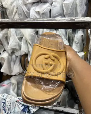 Gucci Slide Sandal Light Brown Color