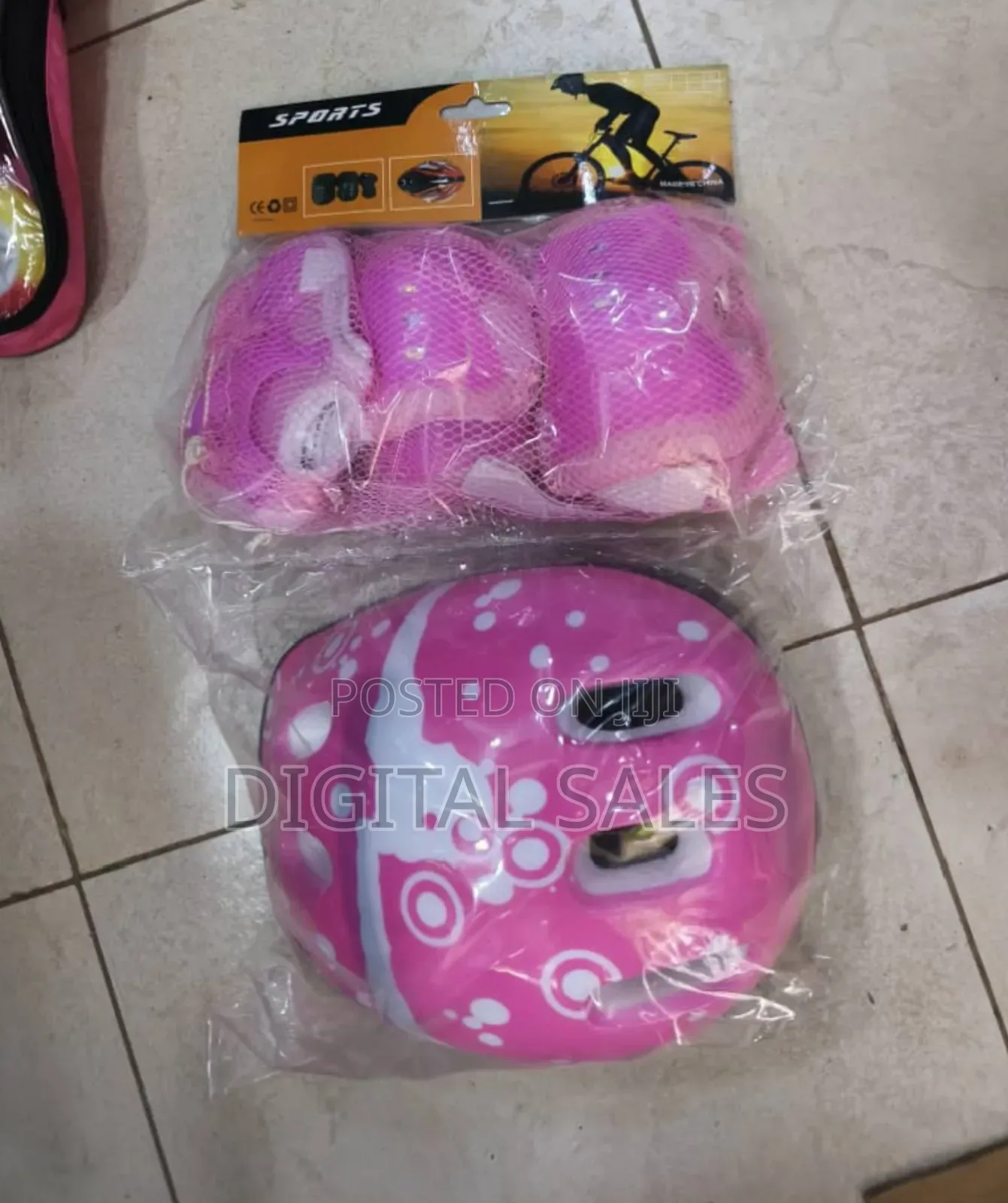 Kids Skating and Bicycle Protective Helmet Set