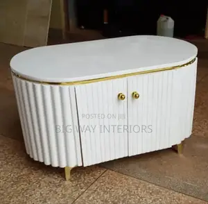 Wooden Oval Center Table
