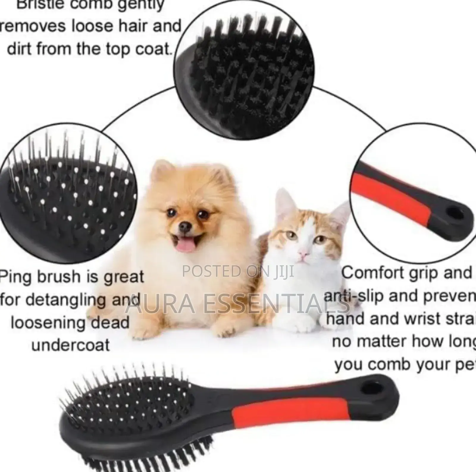 Double-Sided Pet Grooming Brush
