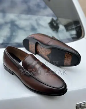 Original Men’S Classic Dark Tan Gentle Office Leather Loafer
