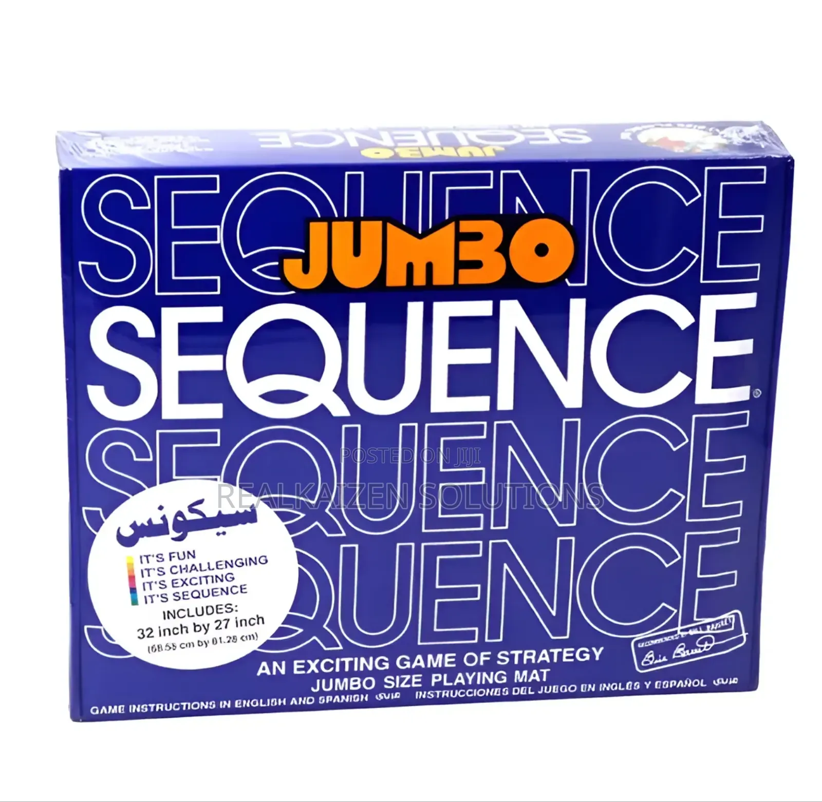 Jumbo Big Size Sequence Board Game 68x81cm