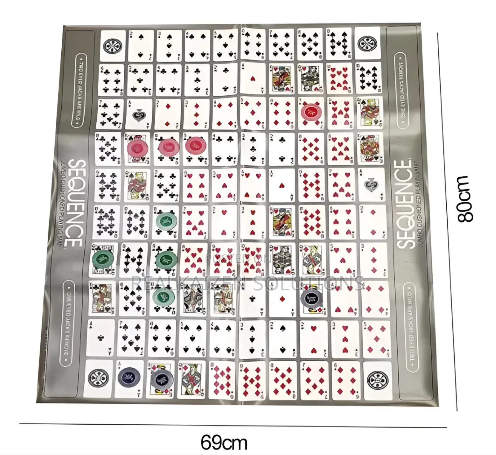 Jumbo Big Size Sequence Board Game 68x81cm