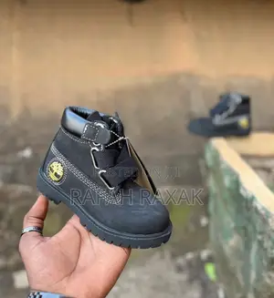 Classic Black Kid’S Timberland Boots