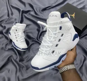 Original White/Blue Air Jordan 6 “17-23” Sneakers