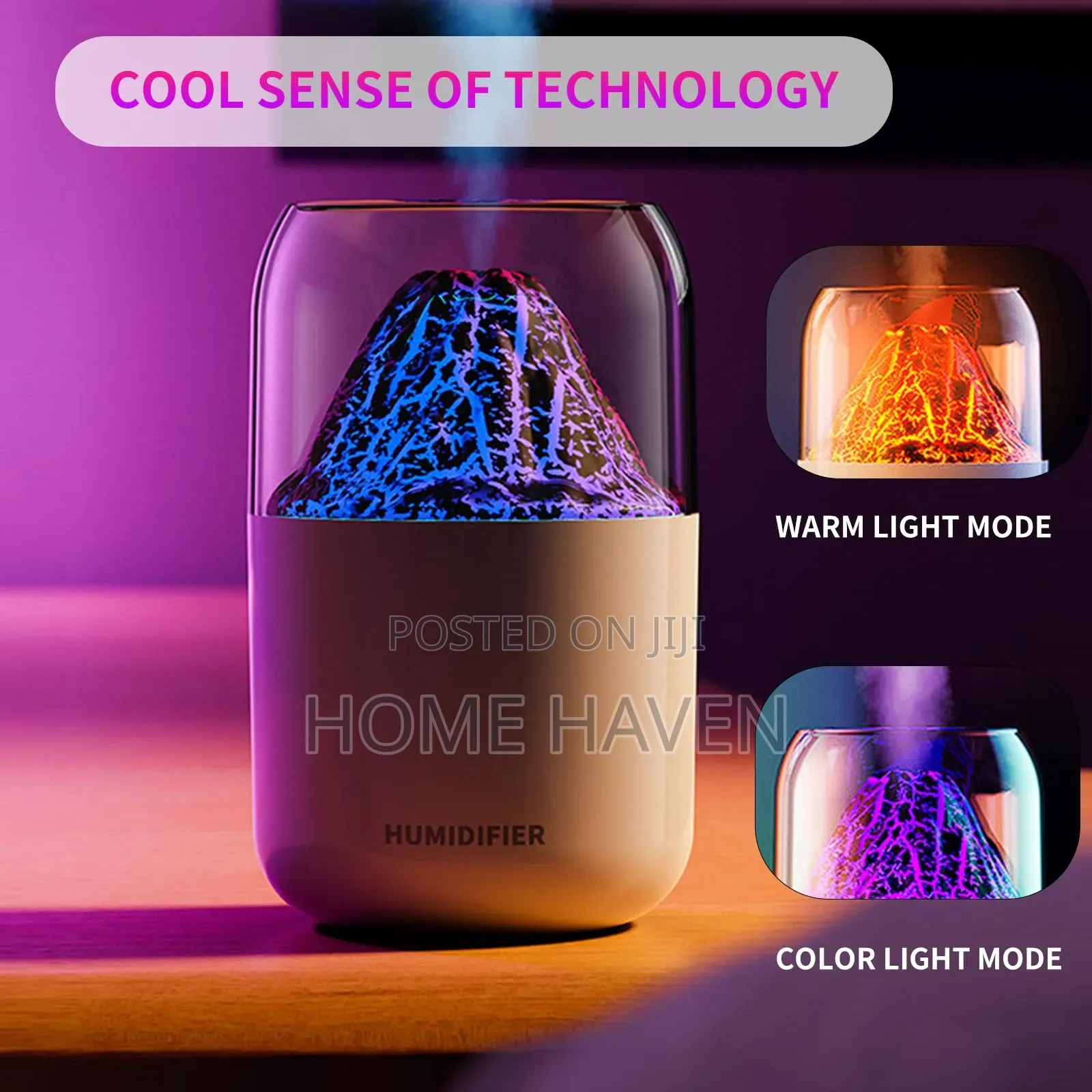 Cool Mist Volcano Shape Humidifier