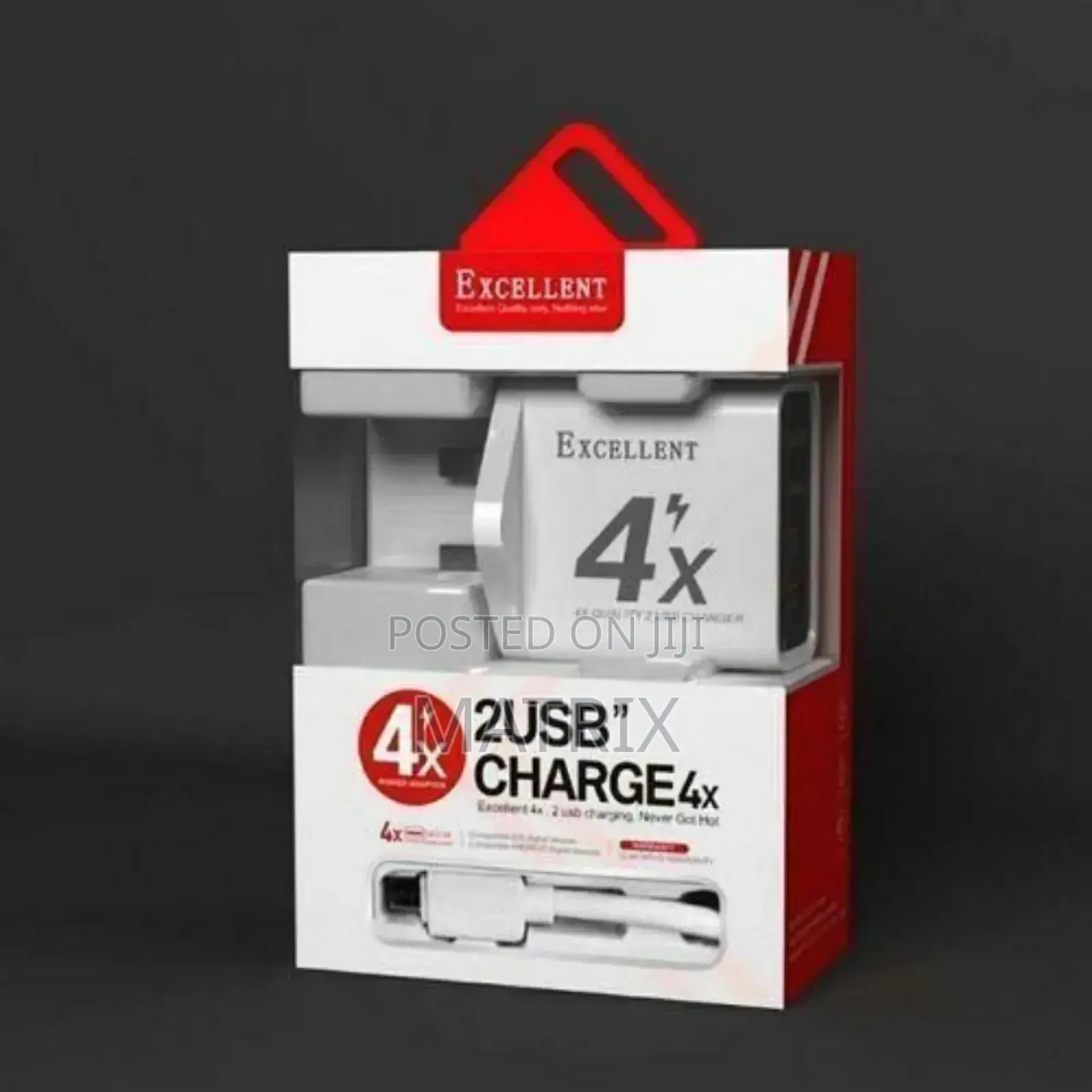 Excellent 4x Usb Adaptive Fast Charging Travel Adapter