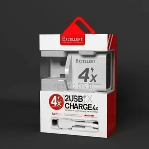 Excellent 4x Usb Adaptive Fast Charging Travel Adapter