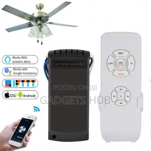 Wifi Smart Ceiling Fan Remote Control Compatible
