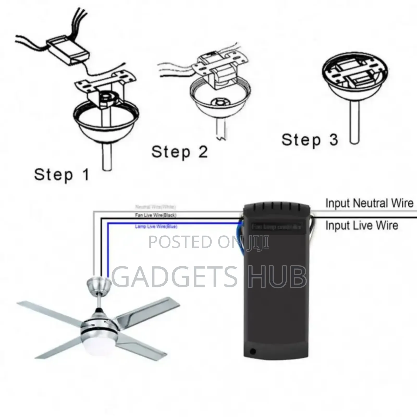 Wifi Smart Ceiling Fan Remote Control Compatible