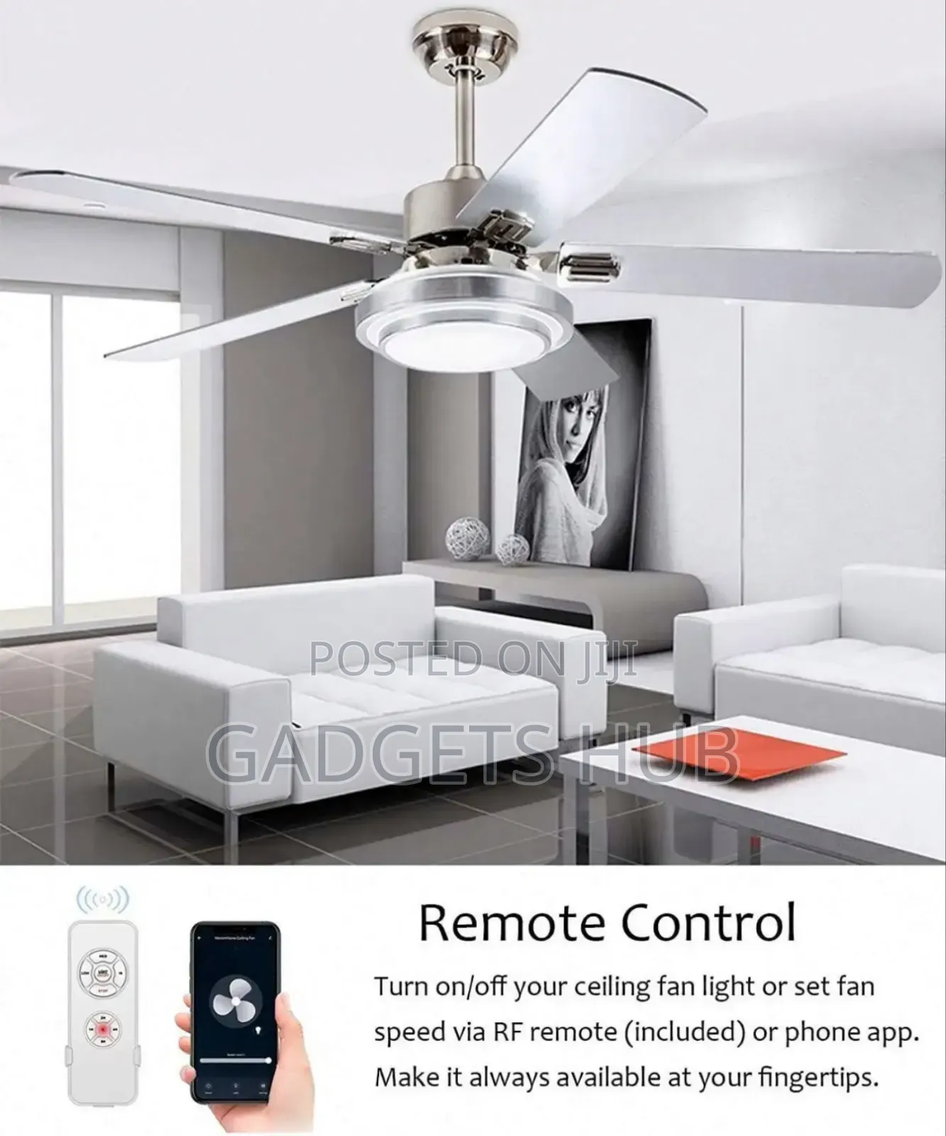 Wifi Smart Ceiling Fan Remote Control Compatible