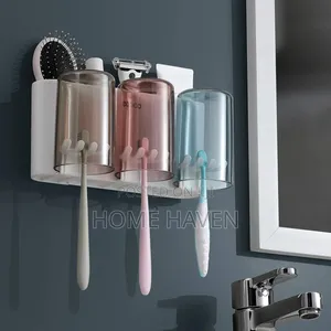 Multifunctional Wall Mounted Toothbrush Holder