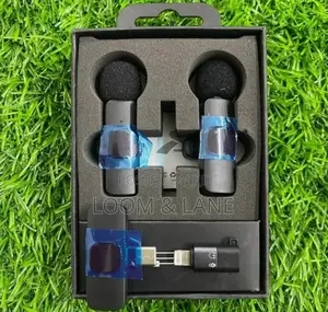 Dual Wireless Lavaliere Collar Microphone