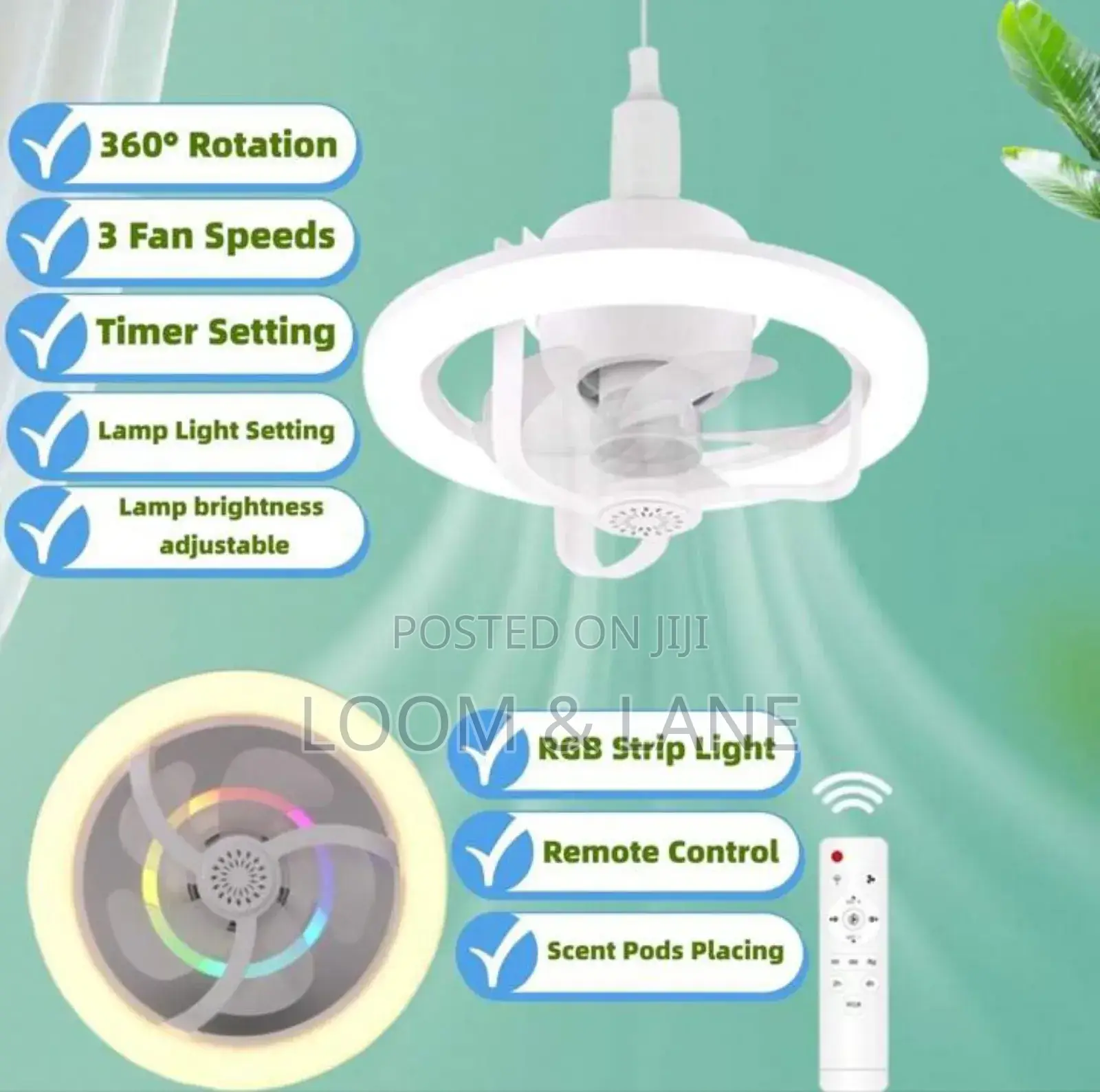 Ceiling Fan Light Aromatherapy