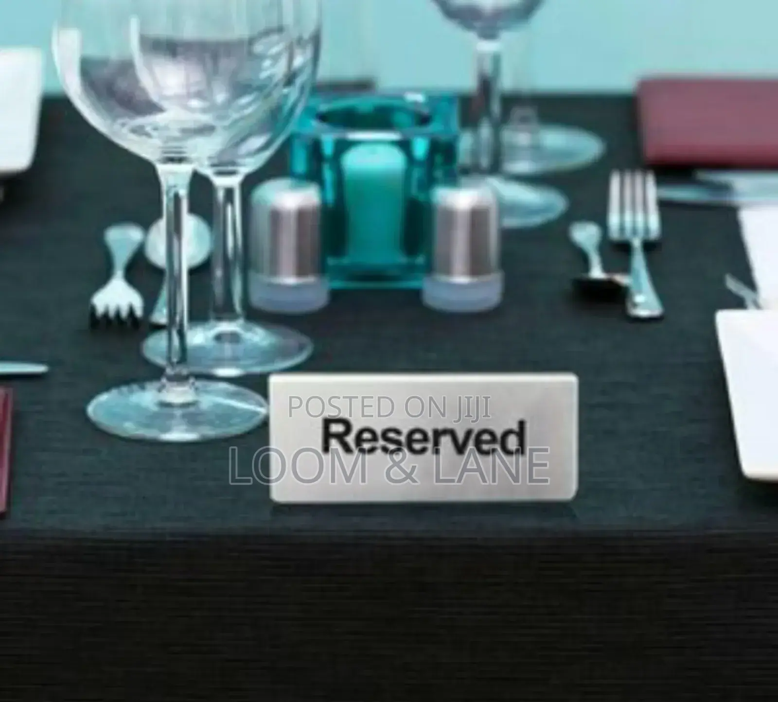 Stainless Steel 2d Board Reserved Table Sign