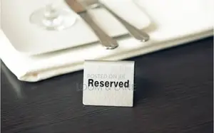 Stainless Steel 2d Board Reserved Table Sign