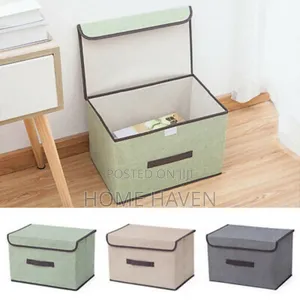 2pc Large and Small Foldable Storage Basket