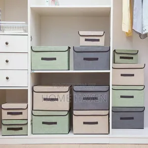 2pc Large and Small Foldable Storage Basket