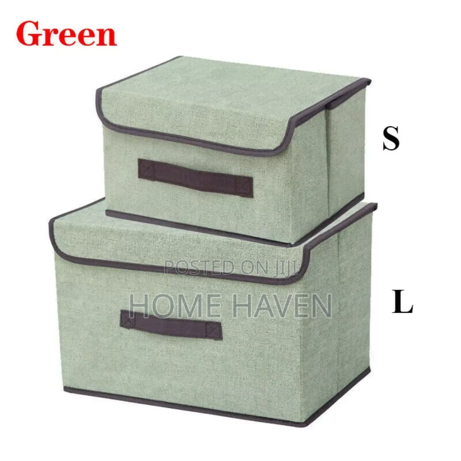 2pc Large and Small Foldable Storage Basket