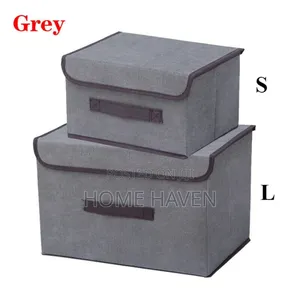 2pc Large and Small Foldable Storage Basket