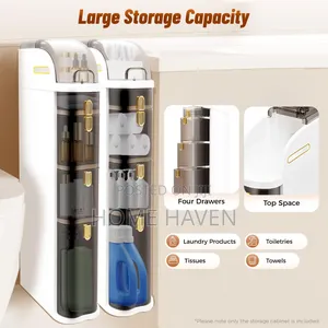 4 Tier Bathroom Floor Storage Cabinet