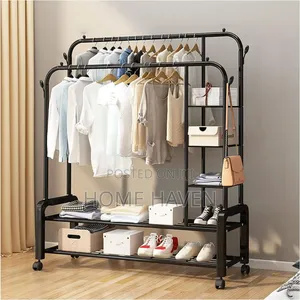 Metallic Clothes Wardrobe