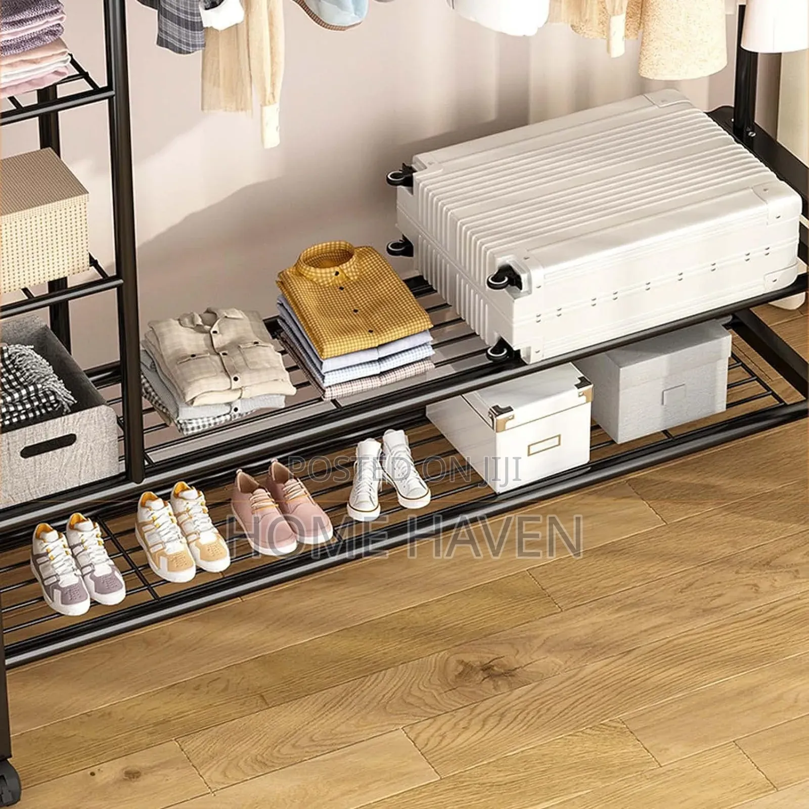 Metallic Clothes Wardrobe