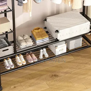 Metallic Clothes Wardrobe