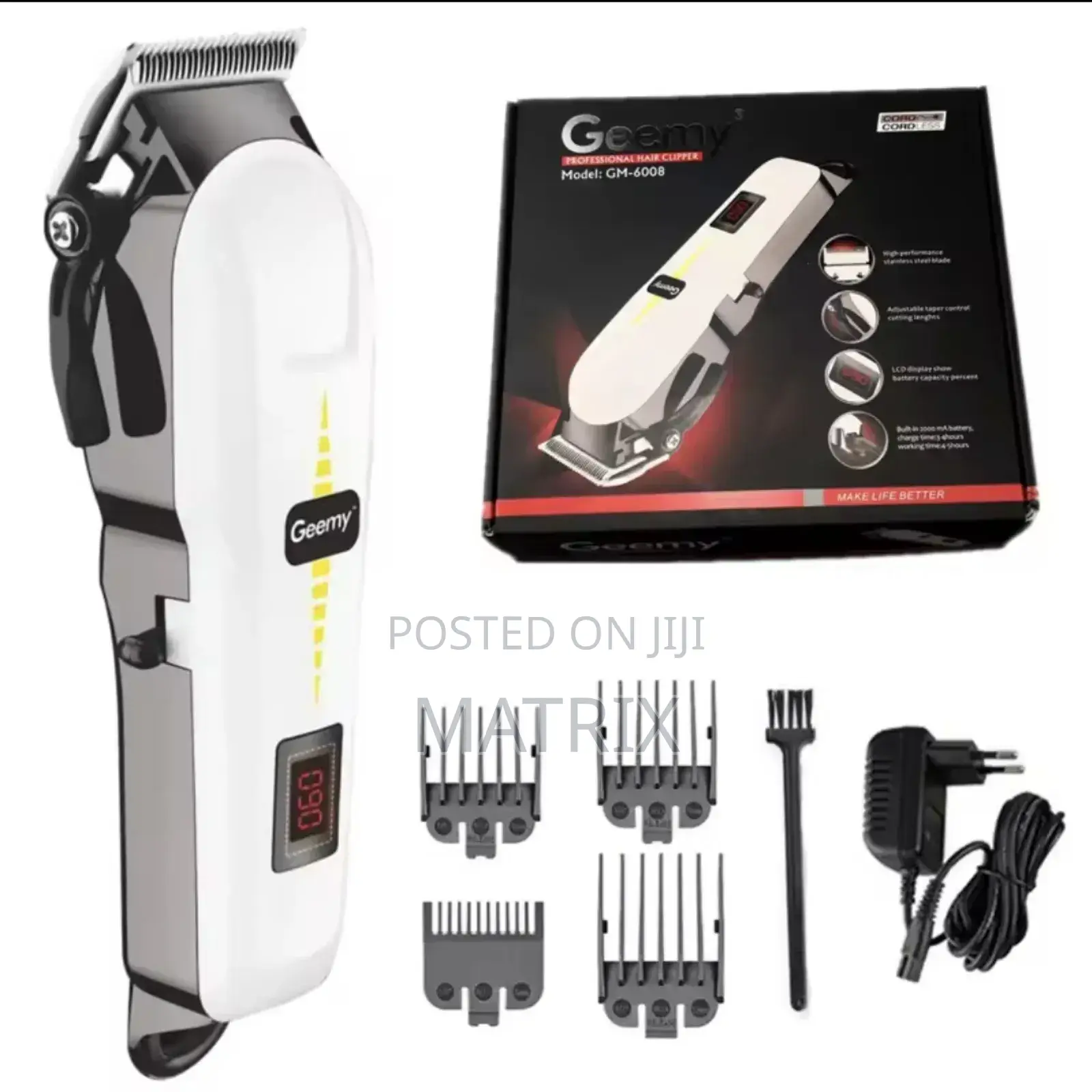 Rechargable Electric Hair Shaving Clipper Machine