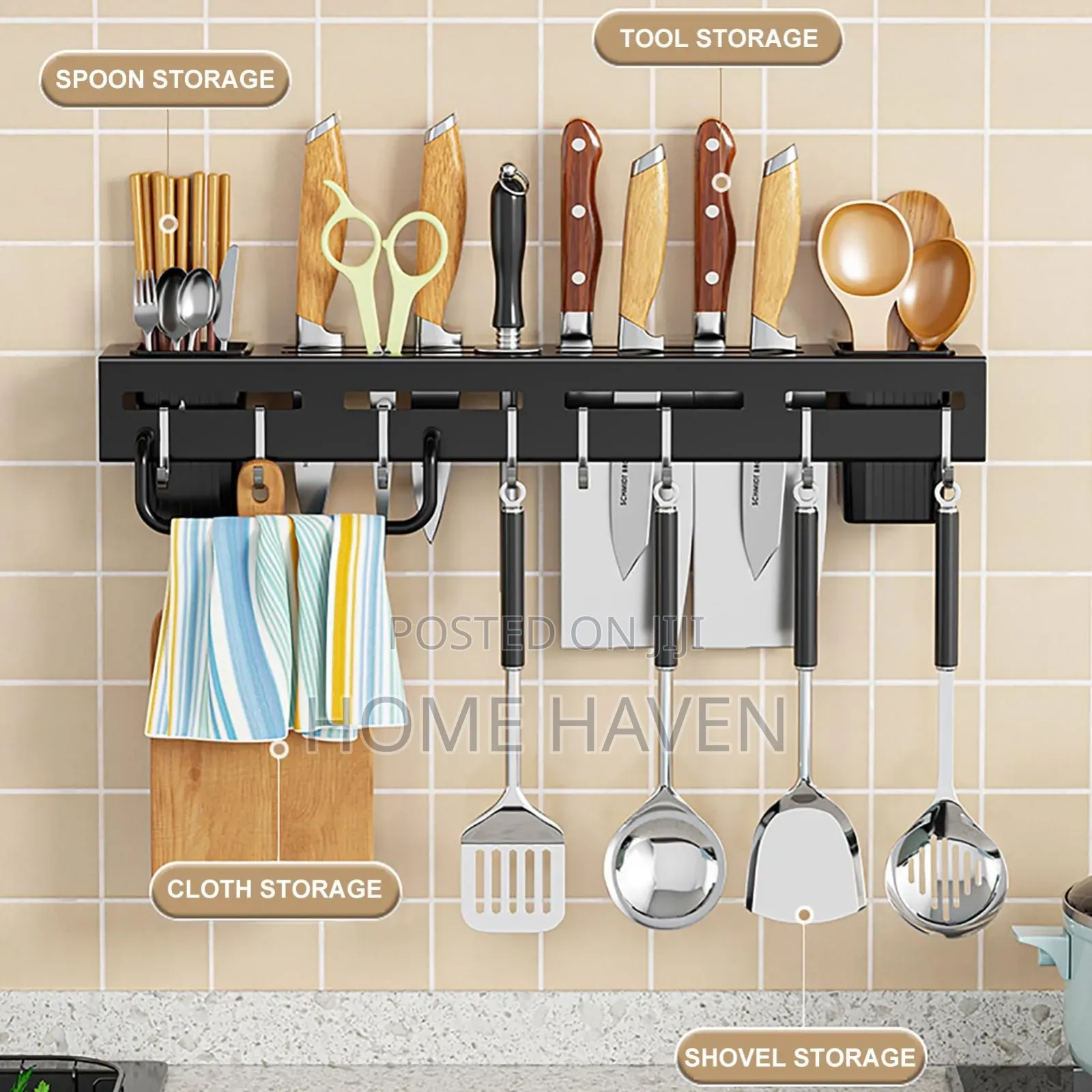 Wall Mount Kitchen Utensils Organizers