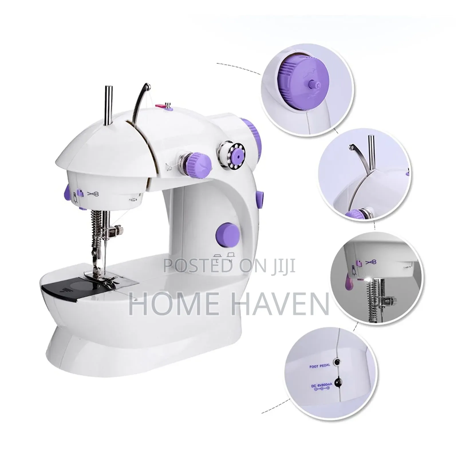 Double Threads Electric Sewing Machine