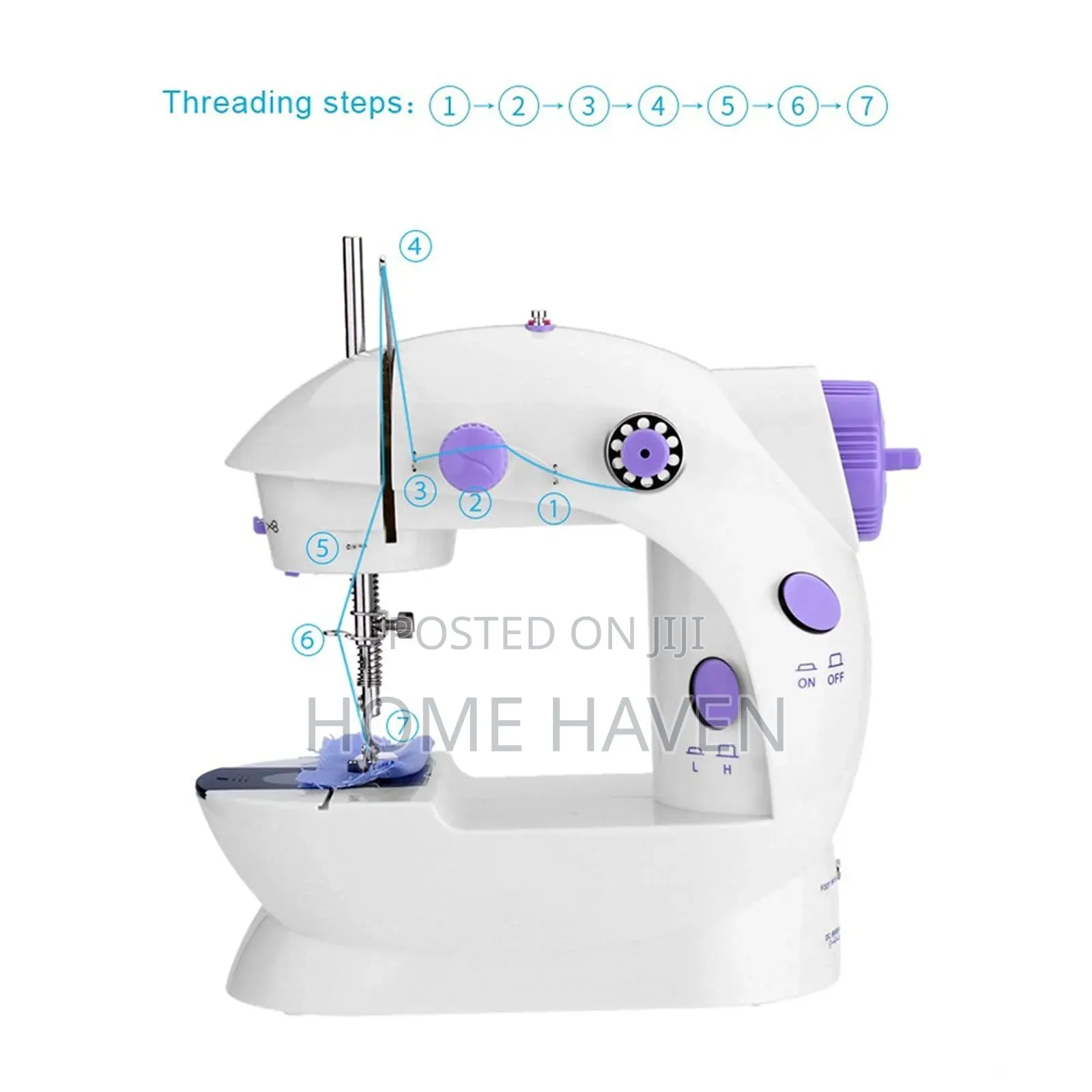 Double Threads Electric Sewing Machine