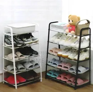 4 Tier Metallic Shoe Rack