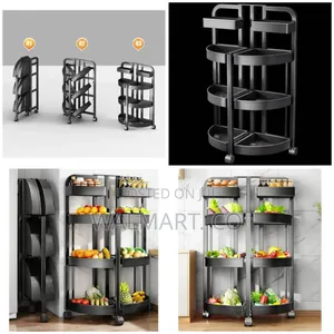 4 Tier Foldable Kitchen Storage Rack