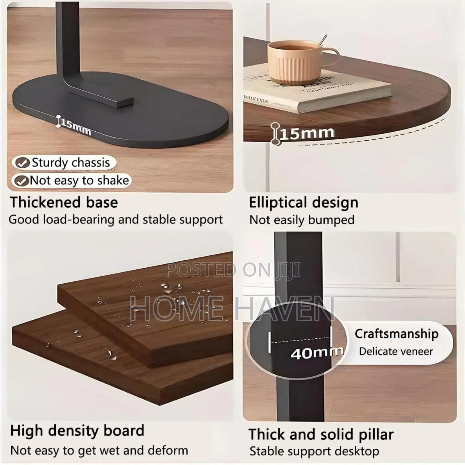 Modern C Shaped Side Table