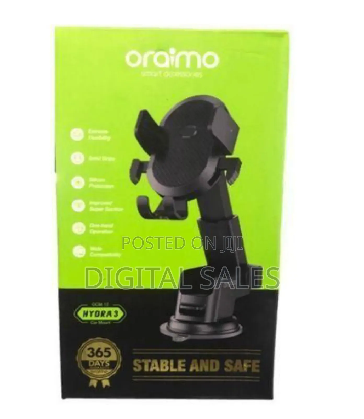 Oraimo Hydra 3 Car Mount Mobile Holder Ocm-12 - Black