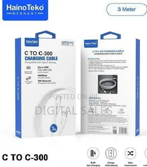3m Fast Charging Data Cable -White