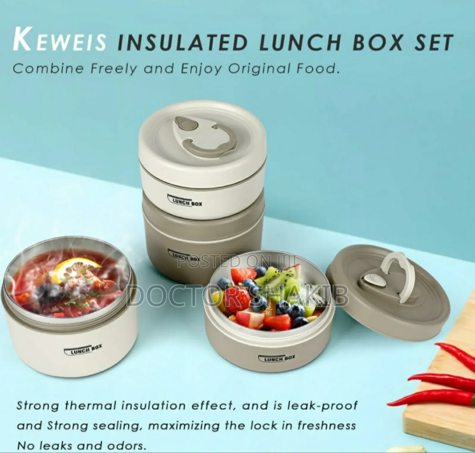New Stainless Steel Lunch Containers With a Lunch Box