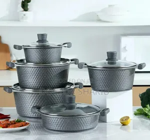 Luxurious Granite Cookware Set by Osfě - 12pcs
