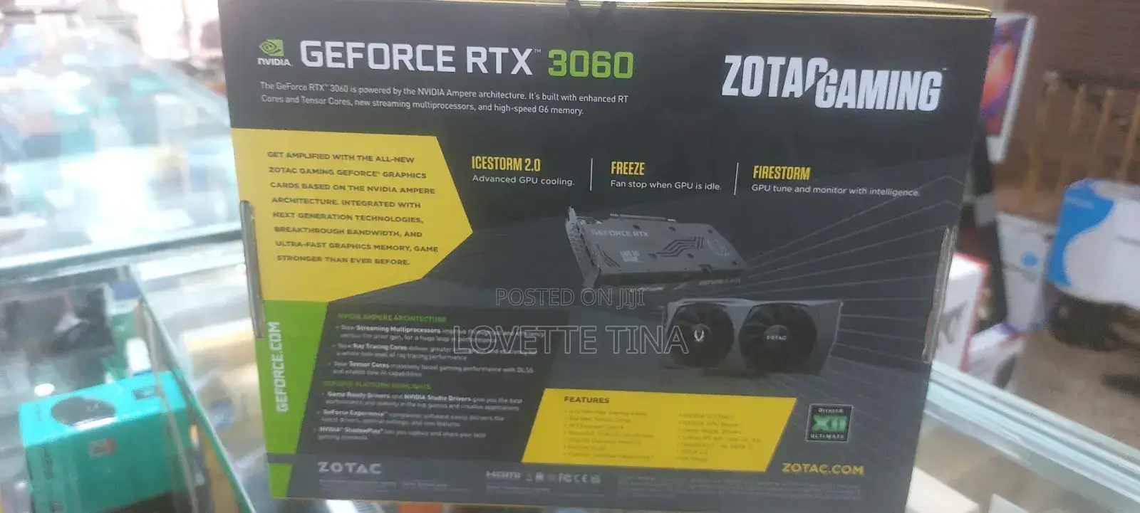 12gb Graphics Card Geforce RTX 3060 Zotac Gaming